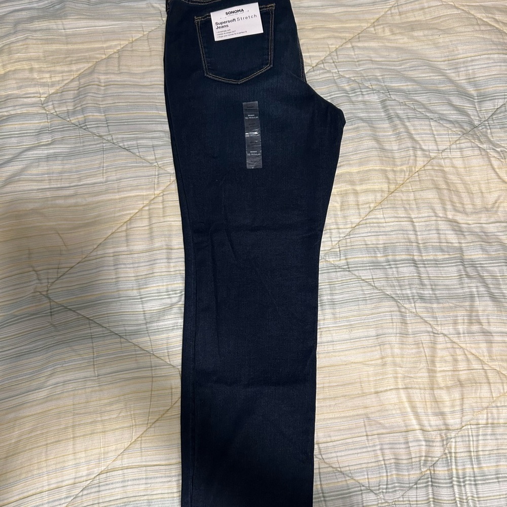 Women’s Sonoma Skinny Stretch jeans- sz 16 regular NWT
